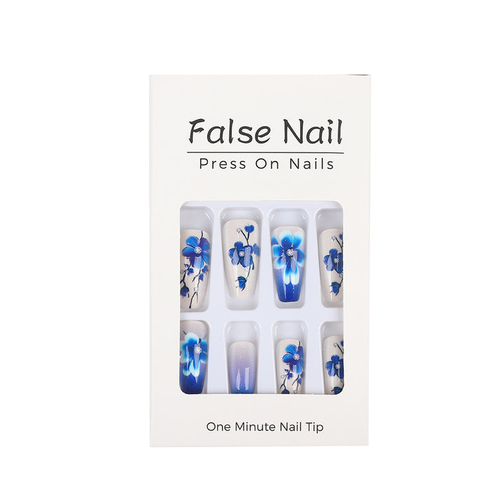 Artificial nails with floral accents Bowlift
