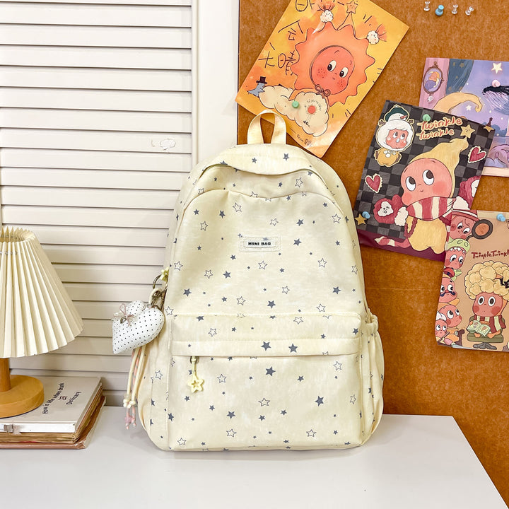 Star-Patterned Casual Backpack Bowlift