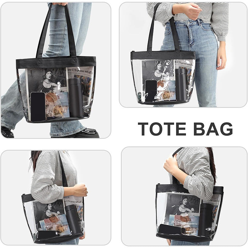 Transparent tote bag with removable interior compartment Bowlift