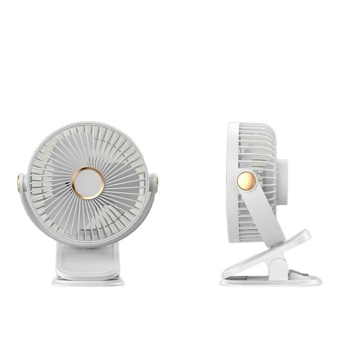 Ladies Portable Table Fan with Variable Speed Levels and Integrated LED Light Bowlift