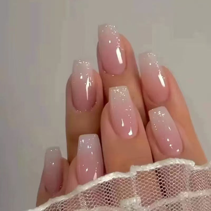 Glamorous artificial nails with rhinestone details Bowlift