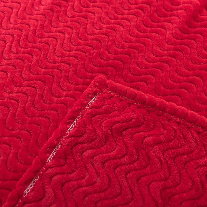 Ladies Cozy Wave Texture Blanket Bowlift