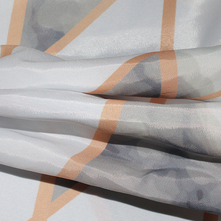 Women's Artistic Geometric Shower Curtain Bowlift