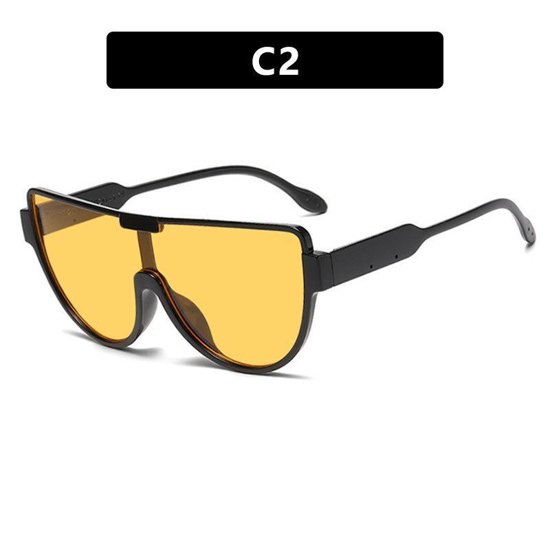 Women’s Fashion Sunglasses with Futuristic Shield Design Bowlift