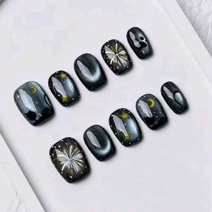 Starry Night Glitter Nail Art Set Bowlift
