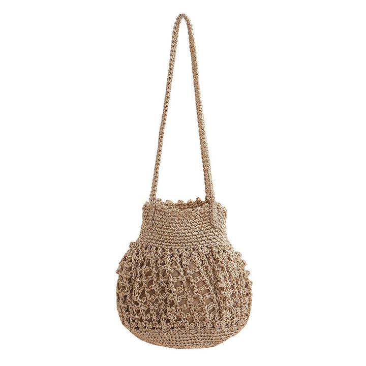 Handmade Macrame Bag with Open Structure Bowlift