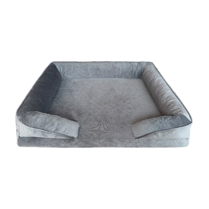 Plush Orthopedic Dog Bed with Supportive Side Walls