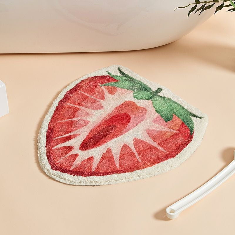 Avocado Shape Plush Bath Mat