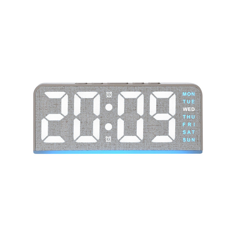 Digital Light Alarm Clock with Temperature Display Bowlift