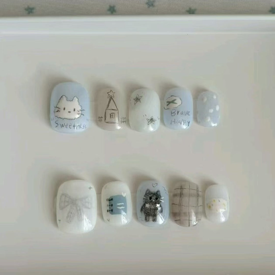 Artistic Character Nail Art Set Bowlift