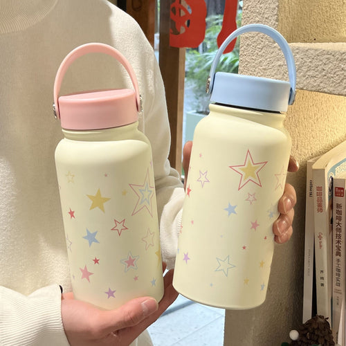 Women’s Insulated Drinking Bottle with Stylish Star Motif Bowlift