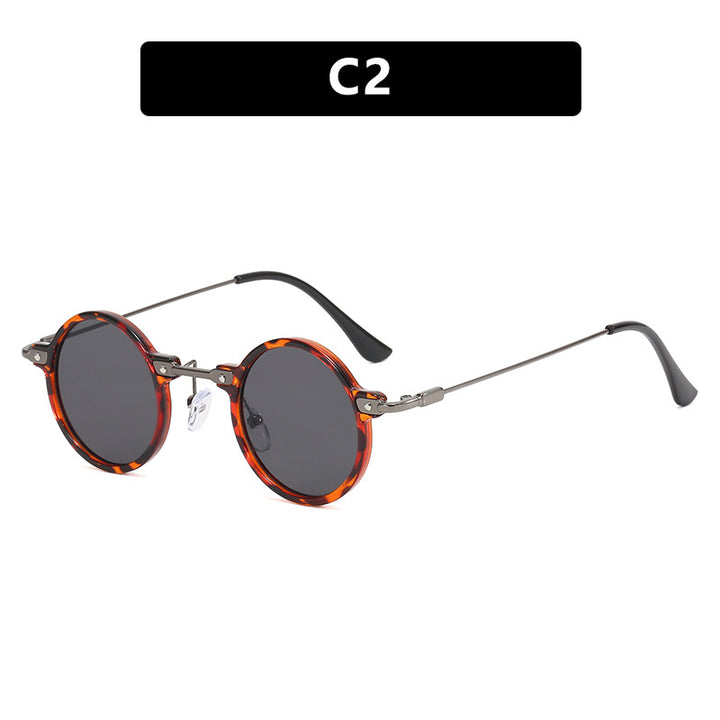 Women's fashionable round sunglasses with stylish metal frame and polarized lenses Bowlift