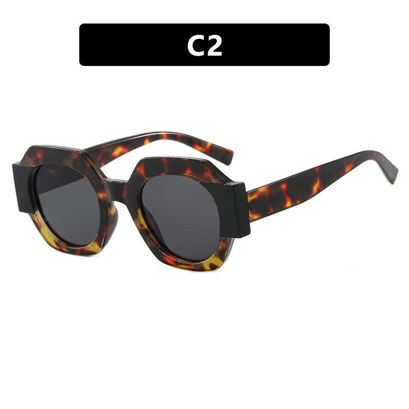Ladies trendy sunglasses in hexagonal design Bowlift