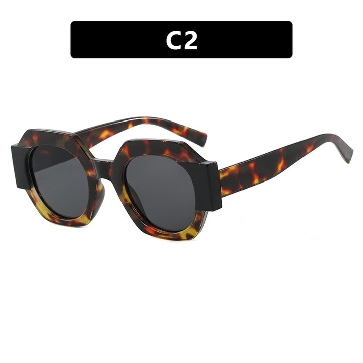 Ladies trendy sunglasses in hexagonal design Bowlift