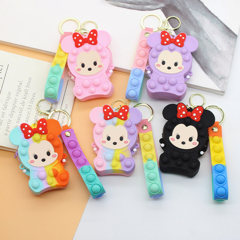 Women's Keychain with Pop It Design Bowlift