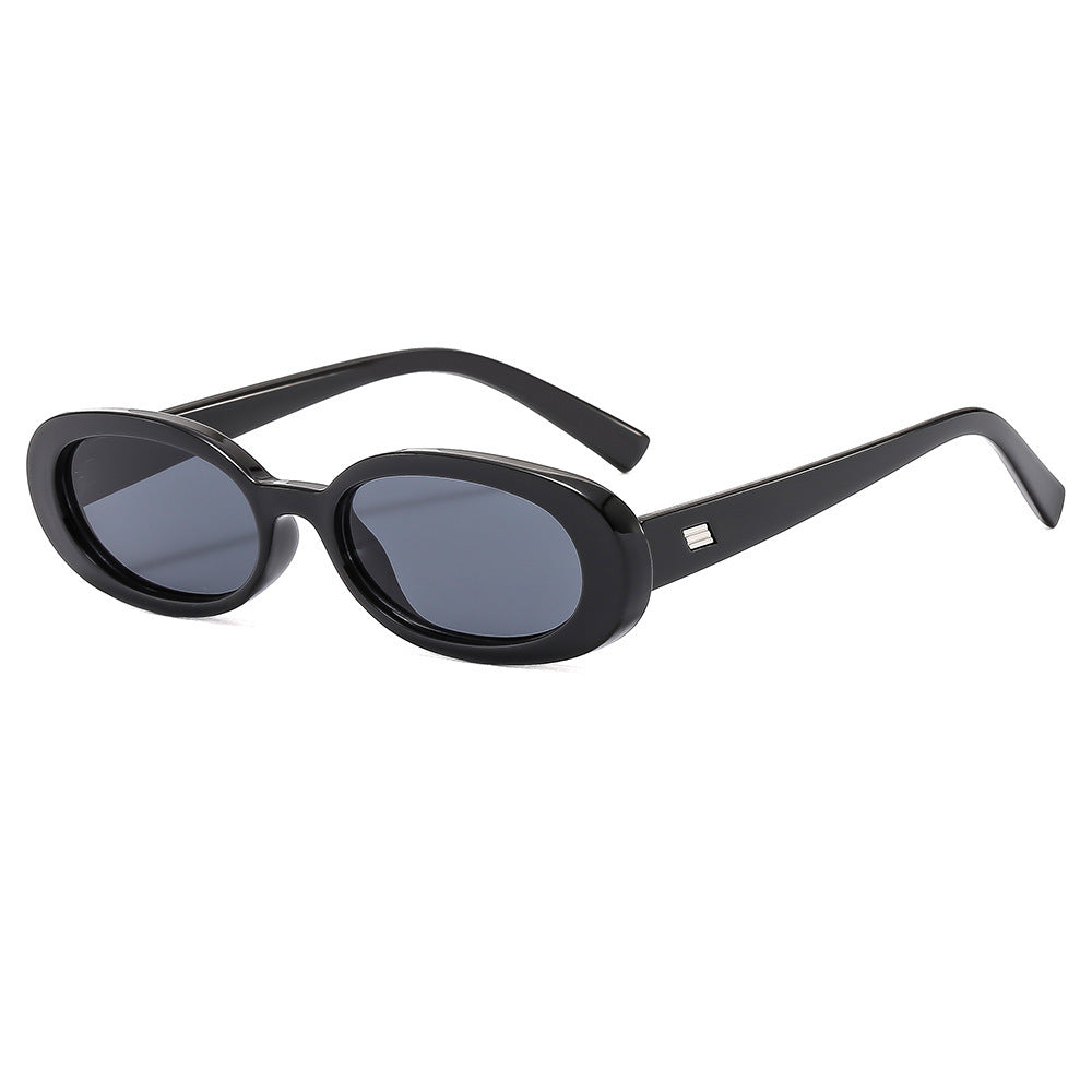 Women's fashionable sunglasses with oval frame and trendy lenses Bowlift