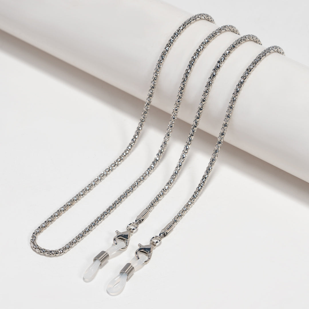 Elegant Silver-Plated Eyewear Chain Bowlift