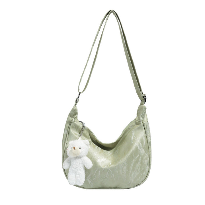 Contemporary Soft Leather Shoulder Bag Bowlift