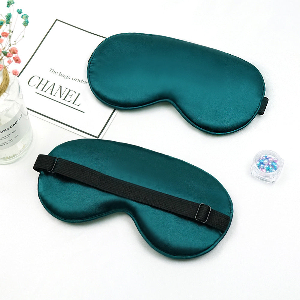 Unisex nan luxurious satin sleep mask with anatomical contour and adjustable elastic band Bowlift