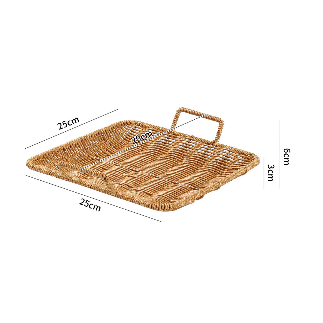 Handwoven Decorative Serving Basket Bowlift
