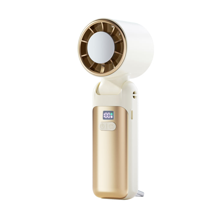 Women's compact USB handheld fan with LCD display Bowlift