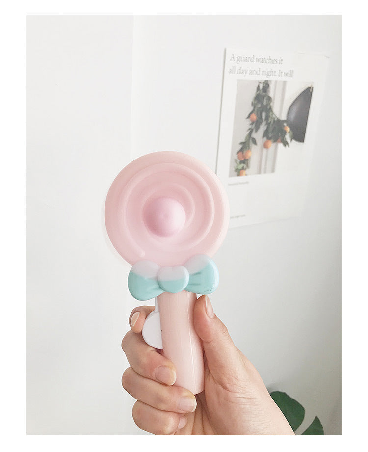 Portable hand fan for women in lollipop design Bowlift