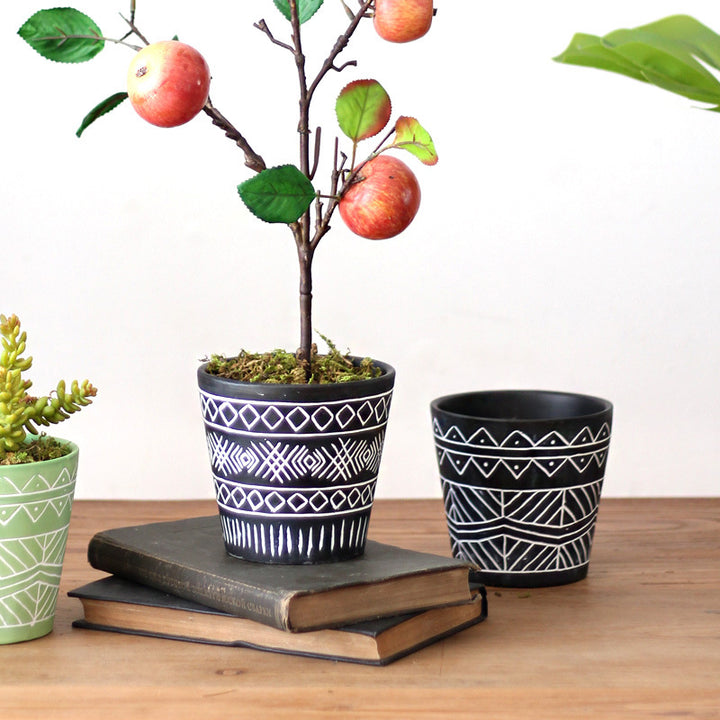 Decorative plant pots in Ethno style Bowlift
