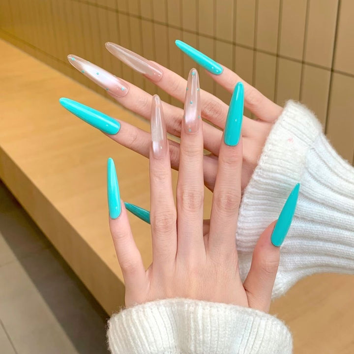Artistic Long Stiletto Nail Enhancements Bowlift