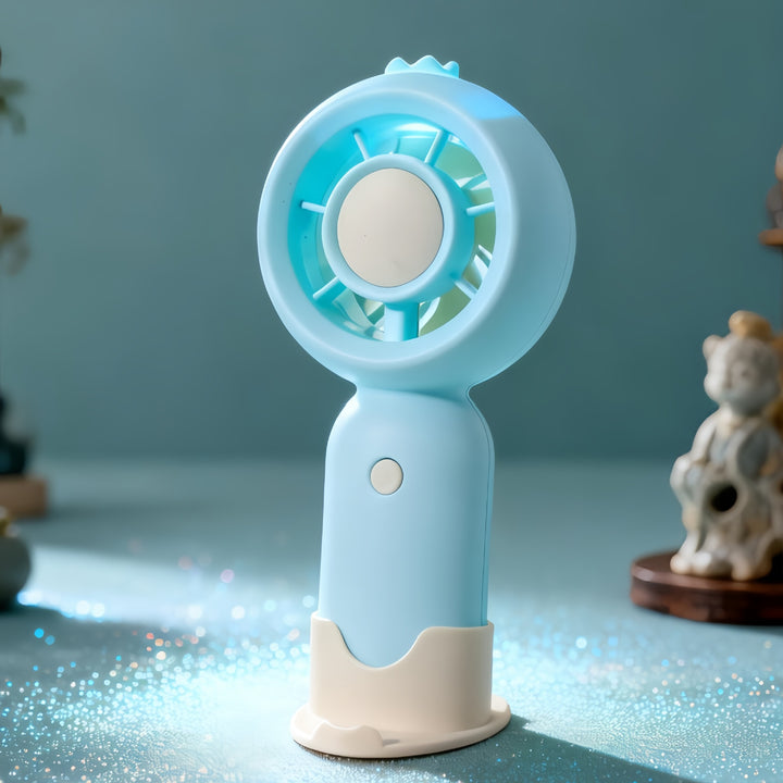 Women's Portable Mini Fan with LED Function Bowlift