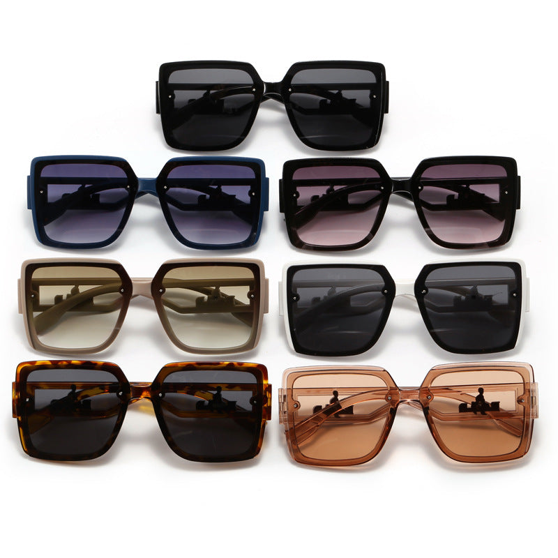 Ladies square designer sunglasses with elegant embellishments Bowlift