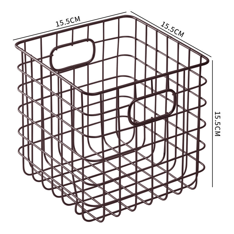 Unisex Wire Storage Basket with Ergonomic Handles Bowlift