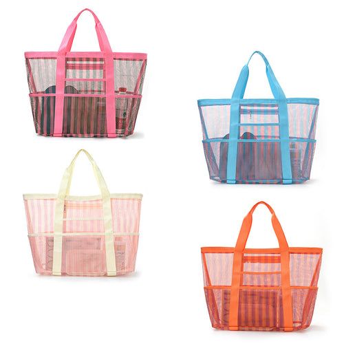 Beach bag made of durable mesh material with sturdy handles Bowlift