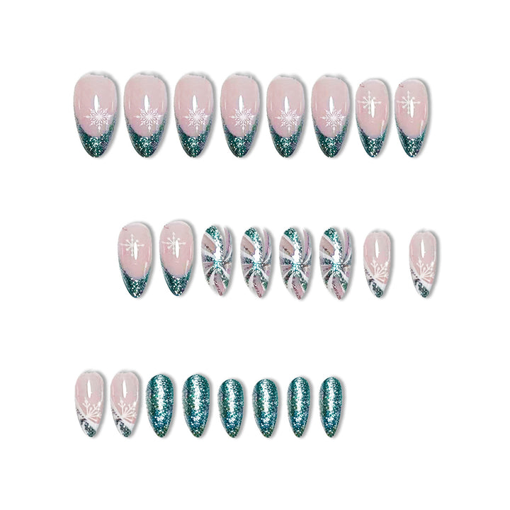 Elegant Glittery Nail Art Enhancements Bowlift