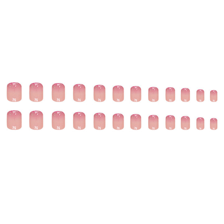 Glitter Ombre Nail Extensions Bowlift