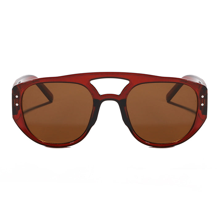 Women's oversized sunglasses with modern, textured frame Bowlift