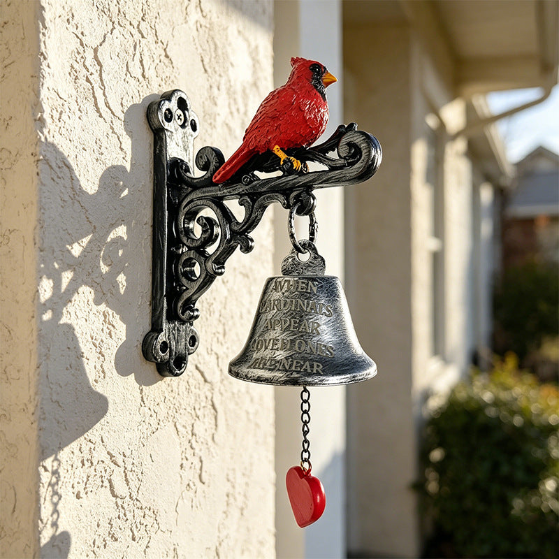 Decorative Bird-Themed Welcome Bell