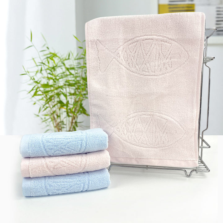 Luxurious terry towel set with playful fish design Bowlift