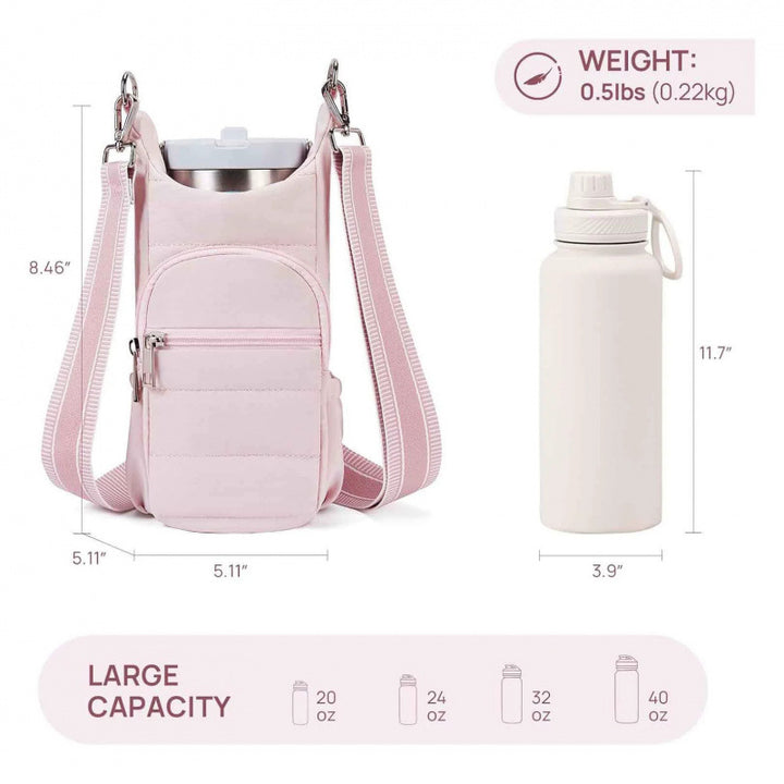 Practical smartphone bag with insulated cup holder Bowlift