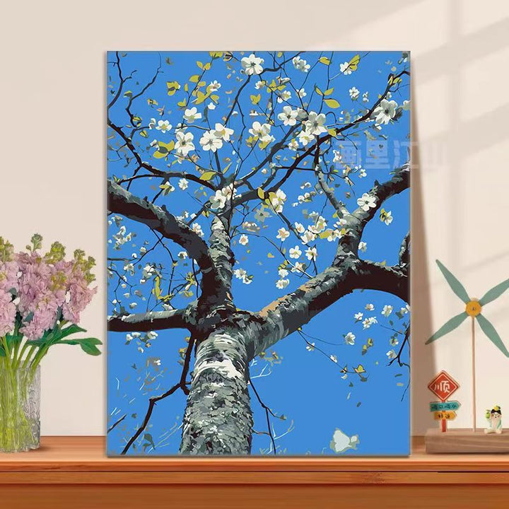 Floral Tree Illustration Canvas Art Bowlift