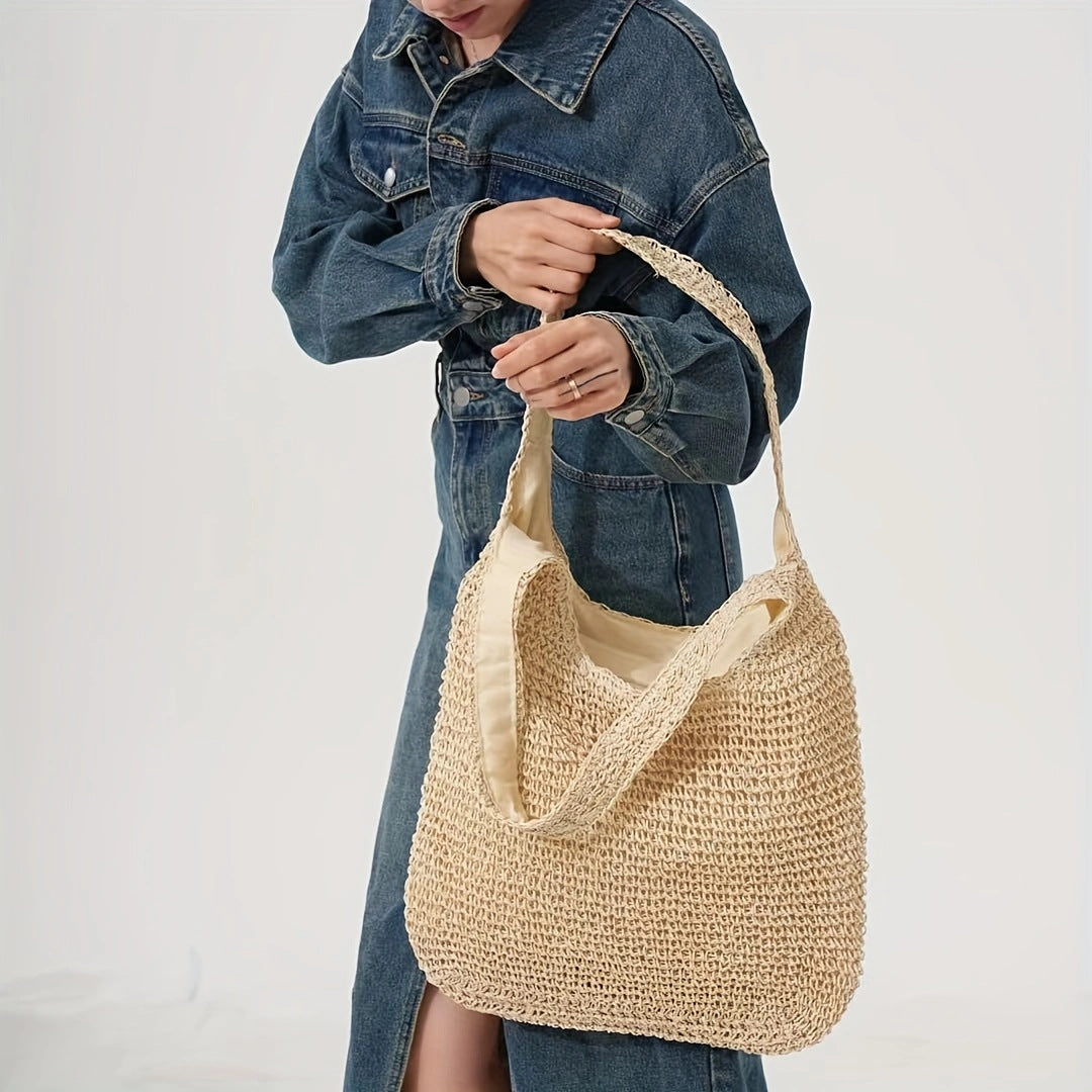 Hand-knotted macramé tote bag Bowlift