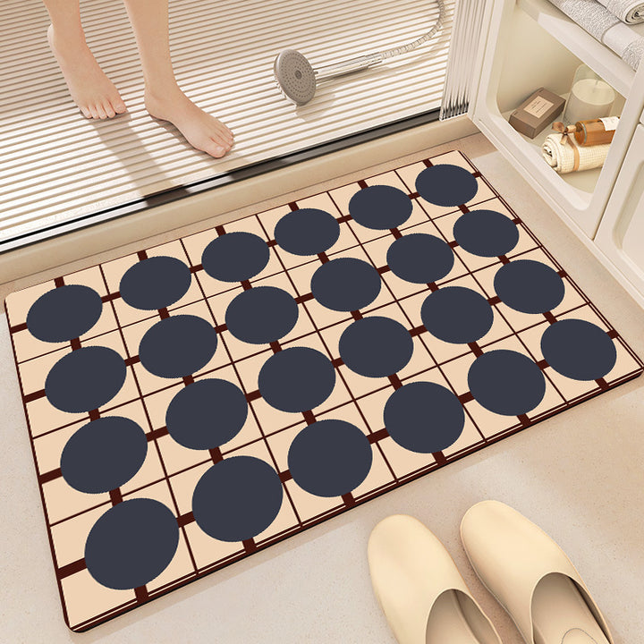Geometric Pattern Bath Mat Bowlift