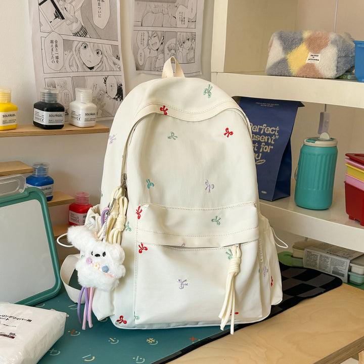 Embroidered Floral Backpack