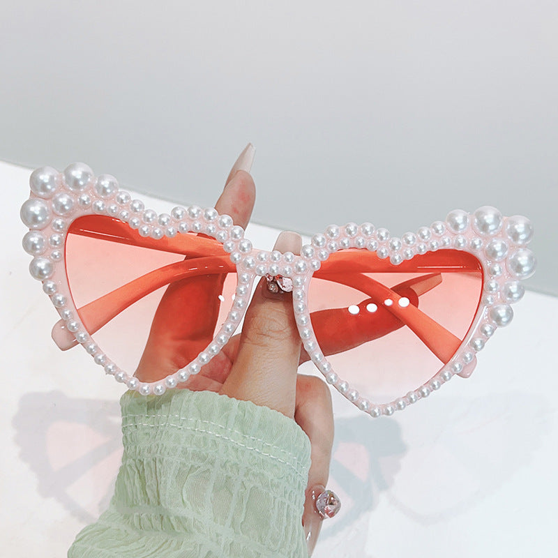 Cat-Eye Pearl-Embellished Sunglasses Bowlift