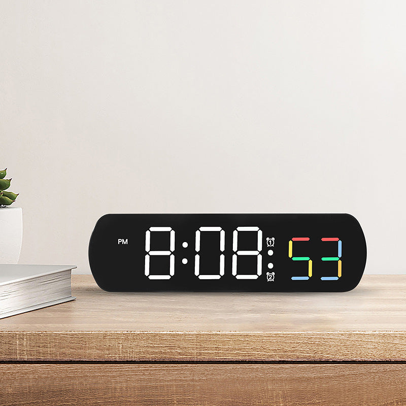 Digital Alarm Clock with Large LED Display and Temperature Display Bowlift