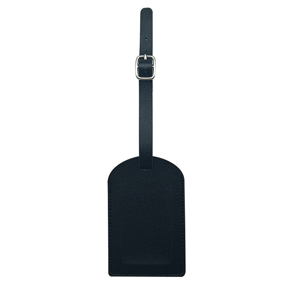 Premium Leather Luggage Tag with Adjustable Strap and ID Window Bowlift