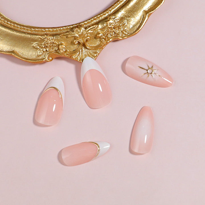 Premium Press-On Nail Set with Decorative Accents Bowlift
