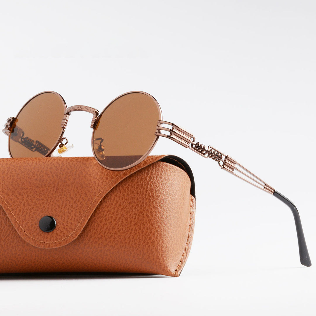 Women Artistic Round Glasses Bowlift