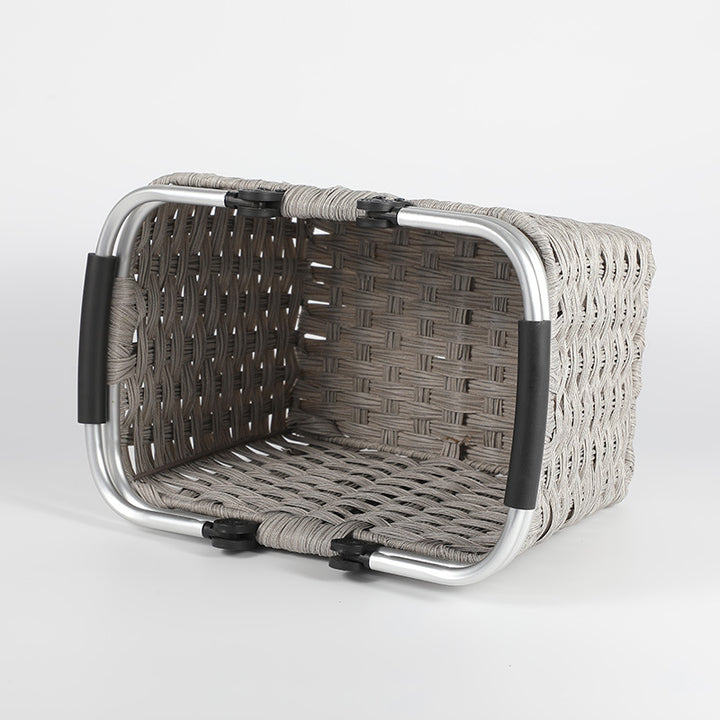 Women's Portable Shopping Basket with Aluminum Handle Bowlift