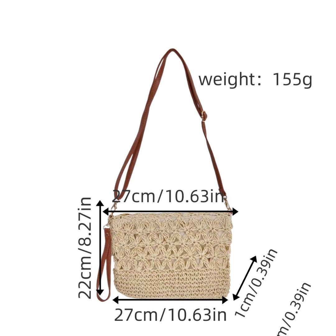 Shoulder bag with elaborate crochet designs Bowlift