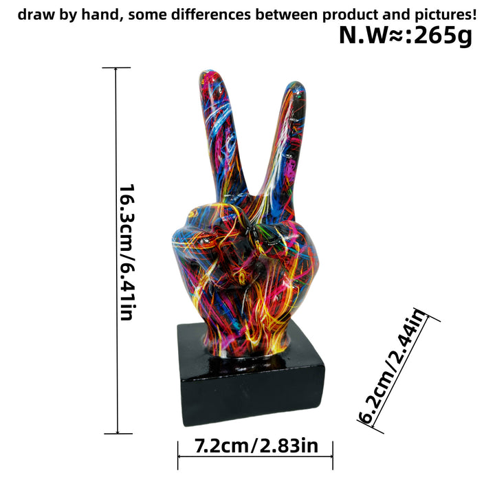 Stylish hand sculptures with colorful design Bowlift